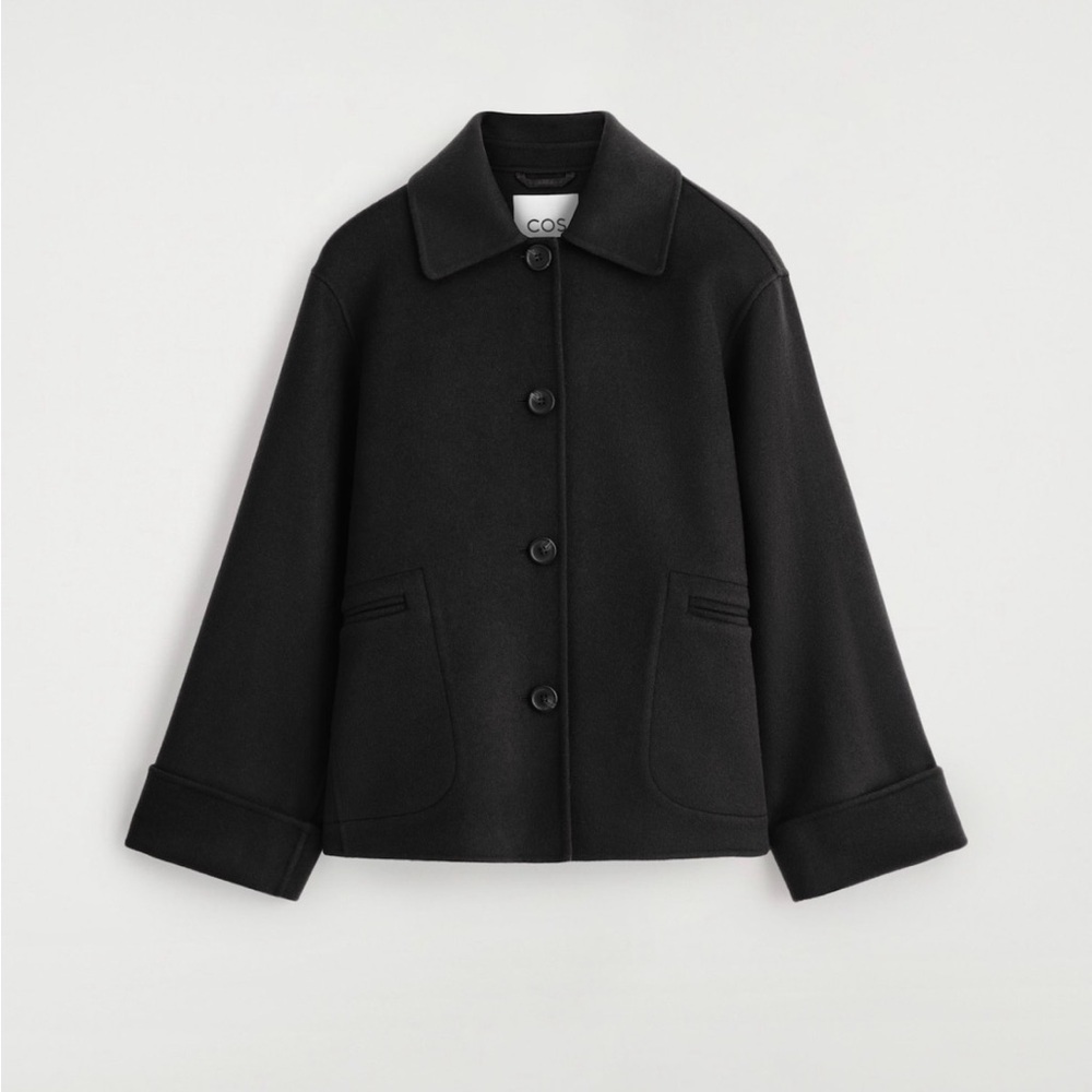 NWT COS DOUBLE-FACED WOOL SHORT JACKET SMALL S - Picture 9 of 11